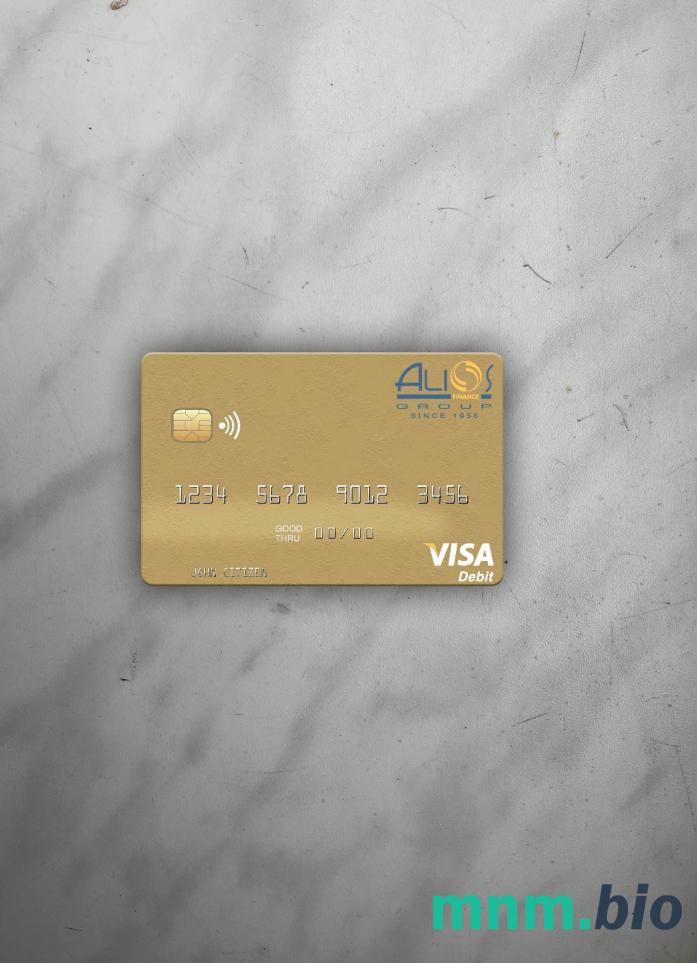 Gabon Alios France visa obciążyć card wygląd fotograficzny skan PSD + zdjęcie